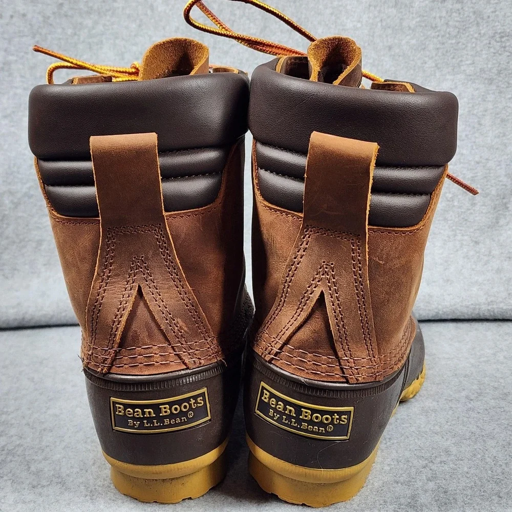 L.L.Bean Bean Boots Womens Size 8 Brown Leather Gore-Tex Waterproof Made in USA